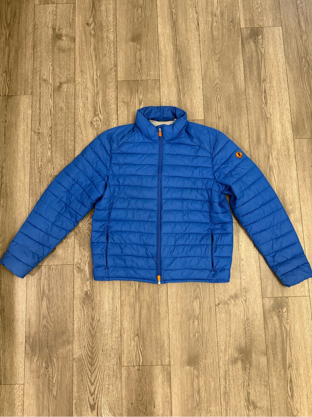 Save The Duck Blue Packable Quilted Plumtech Men’s Puffer Coat Jacket Size: XL